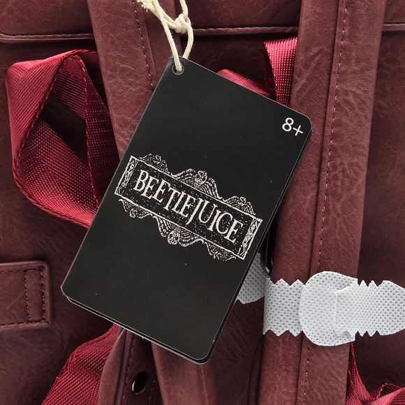 Loungefly Beetlejuice Handbook For The Recently Deceased Pin Trader Backpack - Picture 6 of 9